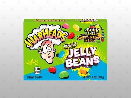 Warheads THB Sour Jelly Beans förp/12st